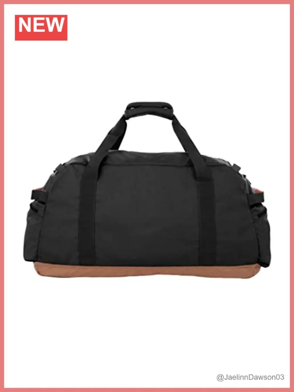 Retro Vintage Style Travel Duffel Bag, Lightweight, Durable Polyester/Nylon, 45L